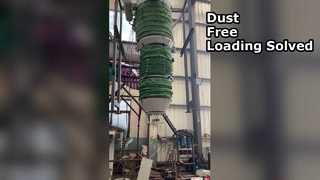 Goulotte de chargement sans poussière, goulotte télescopique avec filtre à poussière intégré